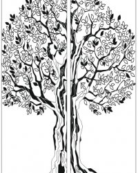 Пескоструйный рисунок Дерево 502